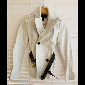 Mango Cream/Off White Suit Jacket Blazer
